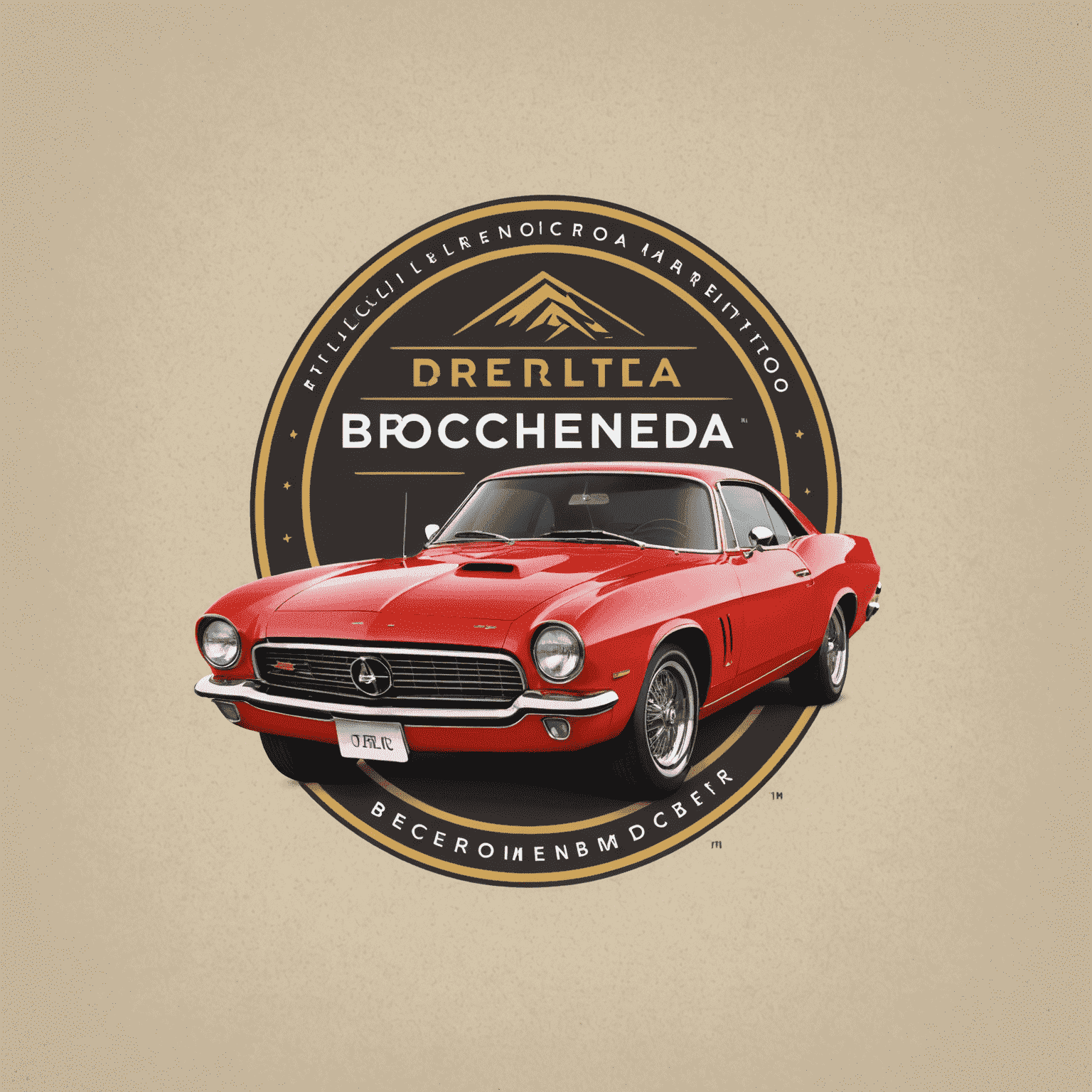 Brochurehacienda logo featuring a stylized car and the company name